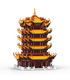 XINGBAO 01024 Torre de la Grulla Amarilla Huanghelou Edificio de Ladrillos Conjunto de
