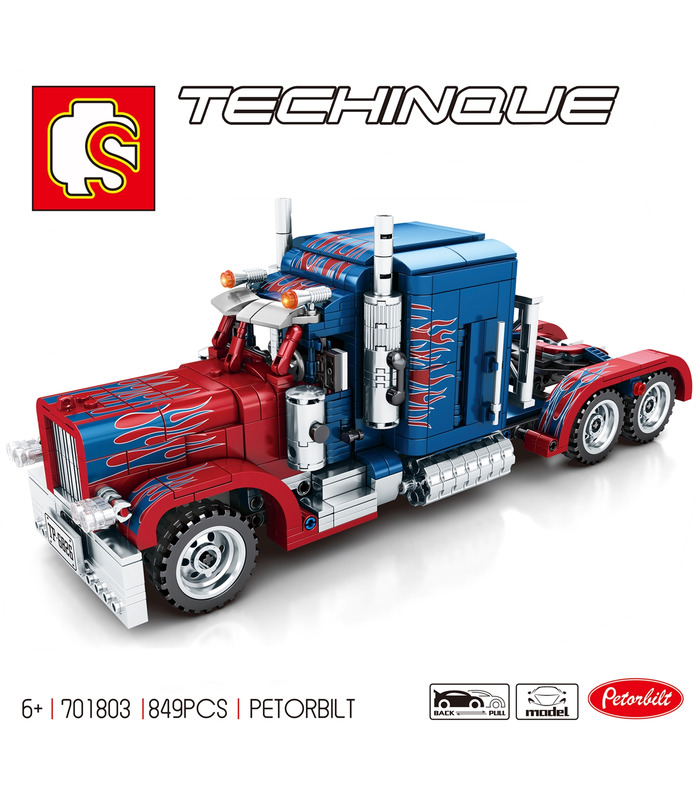 Sembo 701803 Peterbilt Optimus Prime De Camiones De Bloques De Construcción De Juguete Set