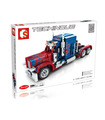 Sembo 701803 Peterbilt Optimus Prime Camion Blocs De Construction Jouets Jeu