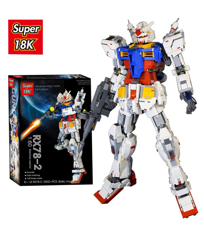 Personnalisé Super 18k Gundam 1:60 RX78-2 Briques de Construction Jouet Jeu de 3500 Pièces