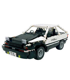 Benutzerdefinierte Initial D Toyota AE86 Auto mit Power Function Bausteine Toy Set 965 Stück