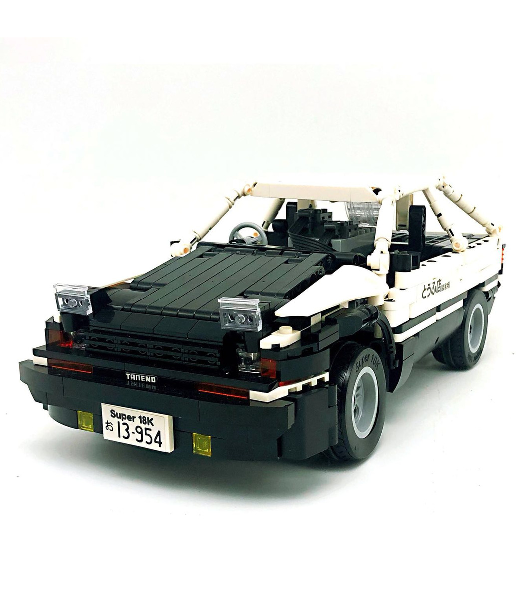 Toyota AE86 Initial D Toy Car Building Sets, Officially Licensed  Collectible 1:12 Model Car Toy Building Blocks, Cool Simulation Cockpit  Speed Racing