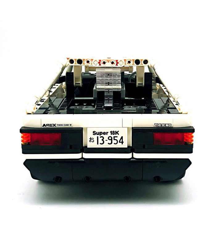 Benutzerdefinierte Initial D Toyota AE86 Auto mit Power Function Bausteine Toy Set 965 Stück