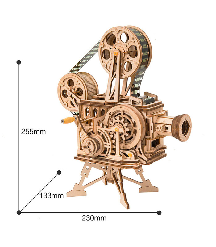 ROKR 3D 퍼즐 필름 프로젝터 Vitascope 목조 건물 장난감 키트