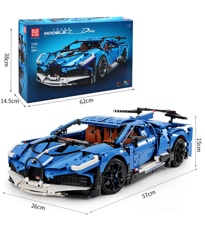 MOLD KING 13125 Bugatti Divo Supersportwagen Bausteine Spielzeugset