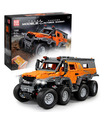 MOULD KING 13088 Avtoros Shaman 8x8 Siberia Off-Road Vehicle Remote Control Building Blocks Toy Set