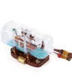 Custom Ideas Ship in a Bottle Building Bricks Toy Set 1078 Pieces