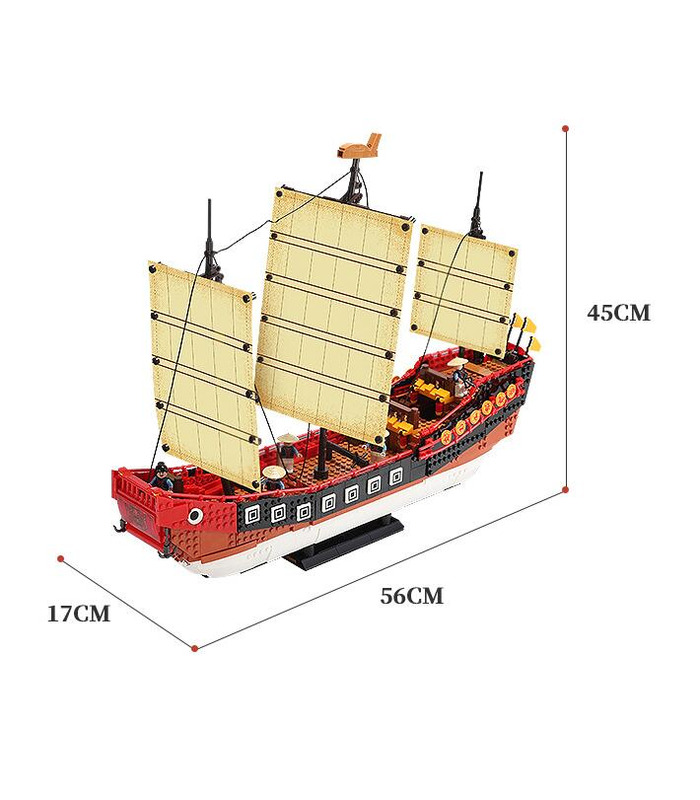 XINGBAO 25001 Cantonese Galleon Sailboat Building Bricks Toy Set