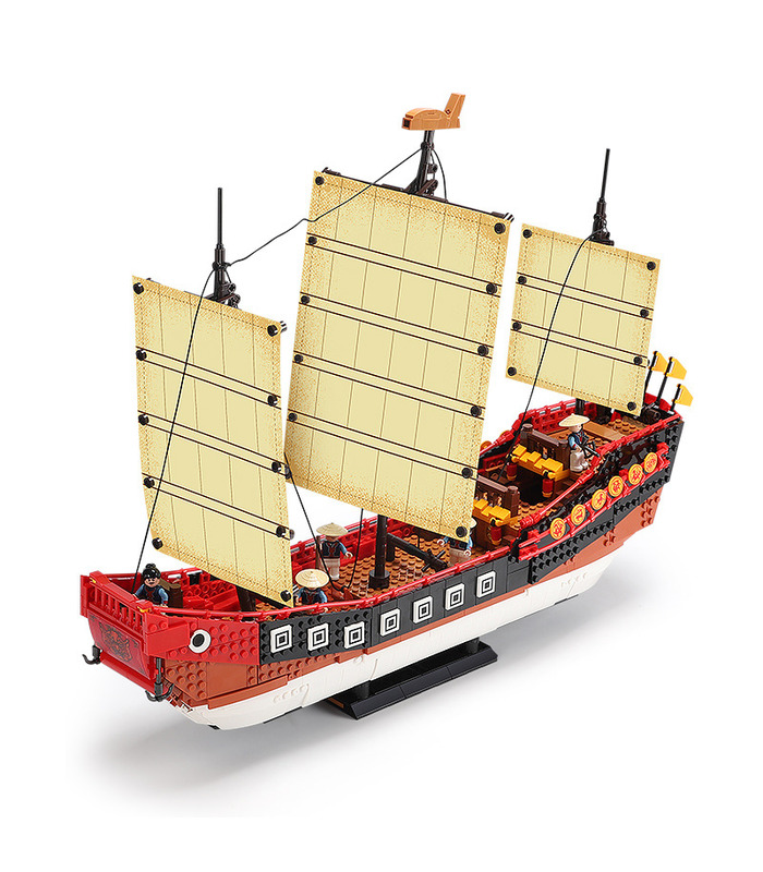 XINGBAO 25001 Kantonesisches Galeonen-Segelboot-Baustein-Spielzeugset