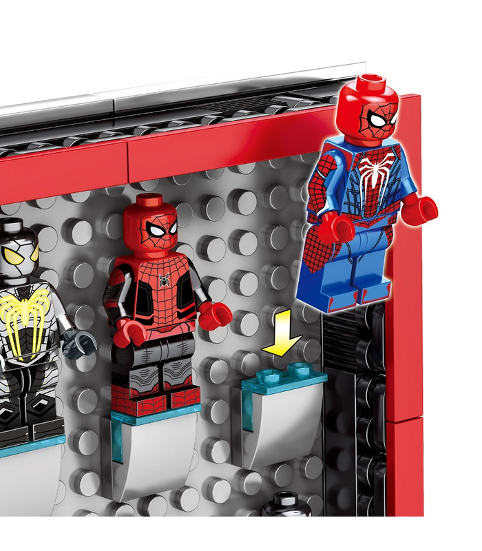 Benutzerdefiniertes Spider-Man-Sammlungsbuch mit Spiderman-Minifiguren-Bausteinen-Spielzeugset