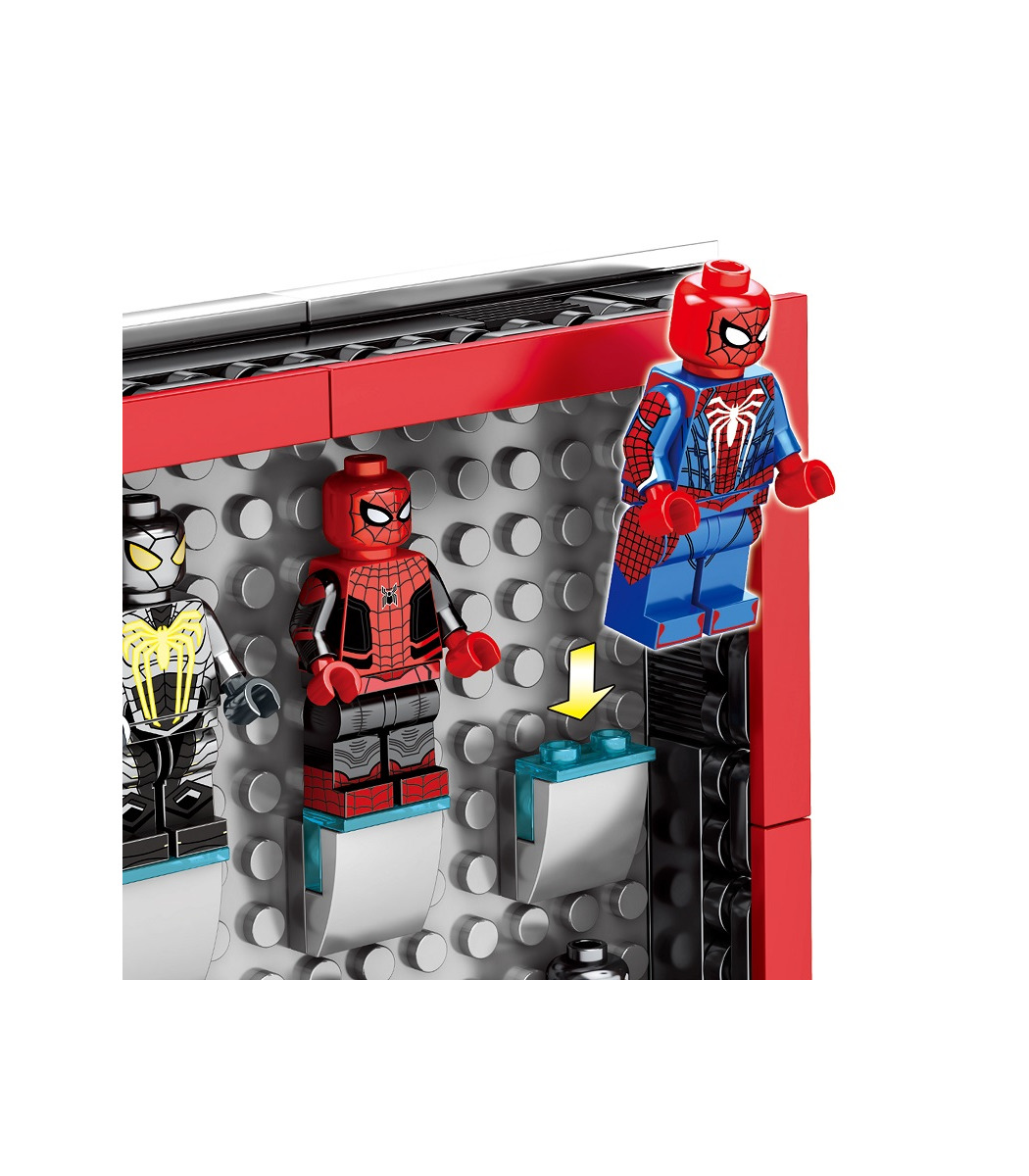 Spiderman Custom Figur NEU TOP aus LEGO® Teilen rot blau 