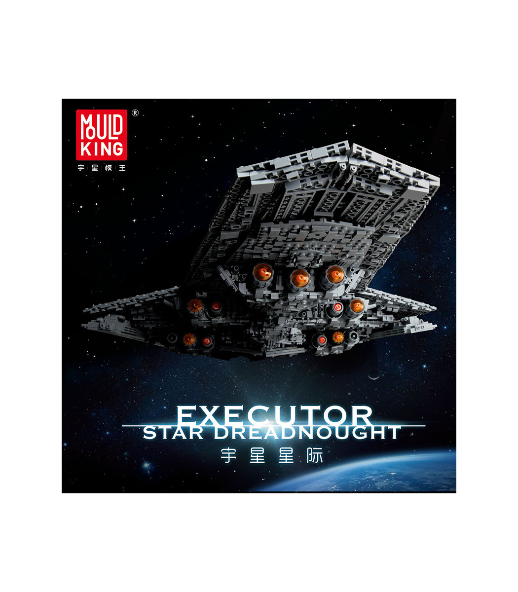  Mould King 13134 Star Plan ：A New Hope Executor Class Star  Dreadnought Ship Super Star Destroyer Building Blocks Toy to Build and  Display Kit for 8-14 Boys Collection As Adult Kid