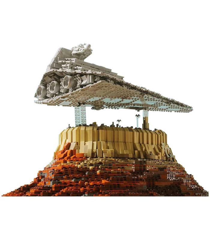 Benutzerdefiniertes Sternenzerstörer-Imperium über Jedha City Star Wars Bausteine Spielzeugset 5098 Teile