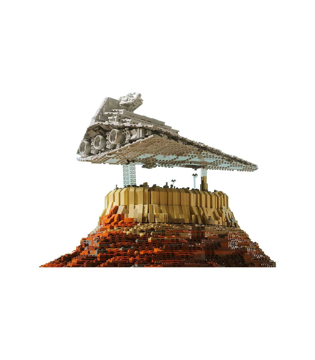 Personnalisé Star Destroyer De L'Empire Sur Jedha Ville De Star Wars  Briques De Construction Jouet Jeu De 5098 Pièces - Building