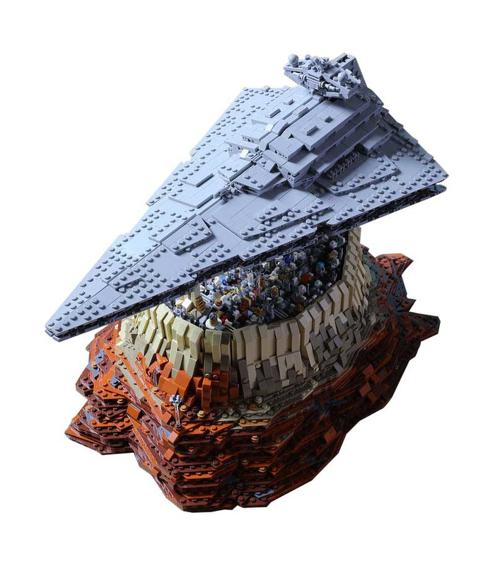 Personnalisé Star Destroyer De L'Empire Sur Jedha Ville De Star Wars Briques De Construction Jouet Jeu De 5098 Pièces