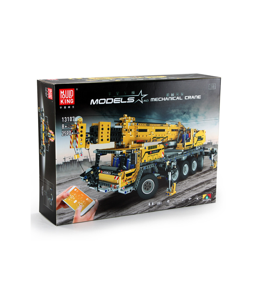 Mould King Mechanical Crane Modèle Nº 13107 échelle 1:8 2590 pièces à partir de 8 ans 