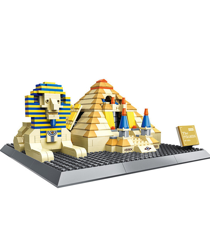 WANGE de la Arquitectura de las Pirámides Egipcias de Giza Egipto 4210 Construcción de Bloques de Construcción de Juguete Set