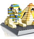 WANGE l'Architecture des Pyramides Égyptiennes de Gizeh en Egypte Bâtiment 4210 Blocs de Construction Jouets Jeu