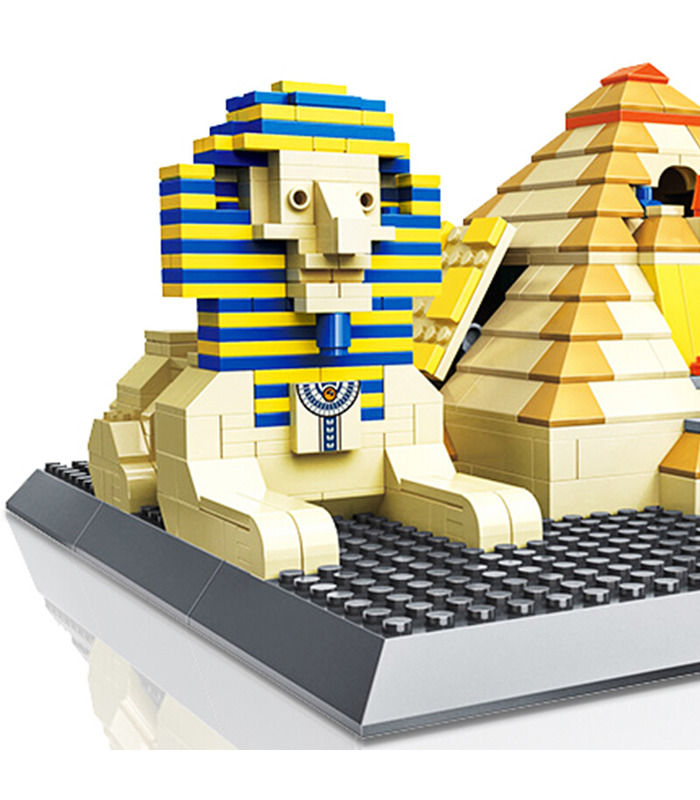 WANGE Architektur Ägyptische Pyramiden von Gizeh Ägypten Gebäude 4210 Bausteine Spielzeug Set