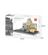 WANGE Architecture Louvre Museum The Louvre Of Paris Building 4213 Building Blocks Toy Set