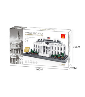 WANGE Architektur Washington White House 4214 Bausteine Spielzeug Set