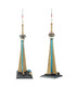 WANGE Architecture CN Tower Toronto Canada Building 4215 Building Blocks Toy Set