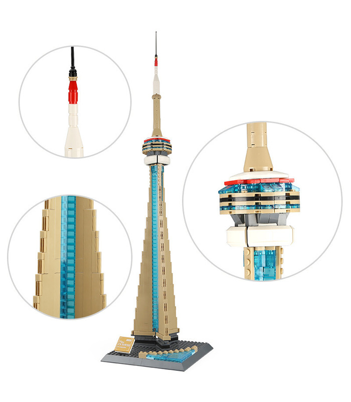 WANGE Architecture CN Tower Toronto Canada Building 4215 Building Blocks Toy Set