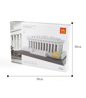 WANGE Architecture Lincoln Memorial Building 4216 Building Blocks Toy Set