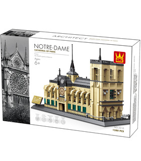 Архитектура WANGE Собор Парижской Богоматери Нотр-Дам де Пари 5210 строительные блоки комплект игрушки