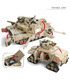 KAZI M1A2 Abrams Panzerhummer 2-in-1-Spielzeugbausatz für militärische Bausteine