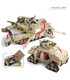 KAZI M1A2 Abrams Tank Hummer 2-in-1 Military Building Blocks Toy Set