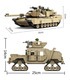 KAZI M1A2 Abrams Tank Hummer 2-in-1 군용 빌딩 블록 장난감 세트