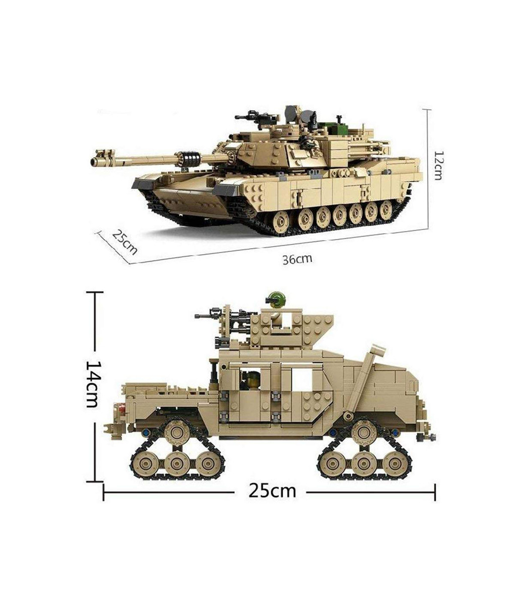 thumbnail image 2 of Feleph M1A2 Tank Set Military Model Kit 1 2 of 13