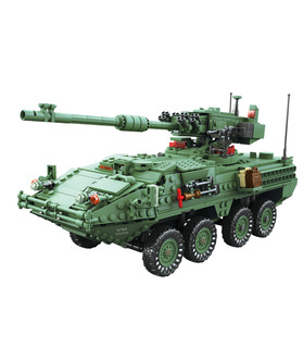 KAZI The Stryker MGS-M1128 Mobile Gun System Tank Building Blocks Toy Set