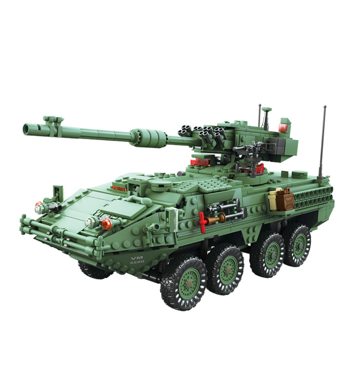 KAZI Das Stryker MGS-M1128 Mobiles Waffensystem Panzerbausteine Spielzeugset