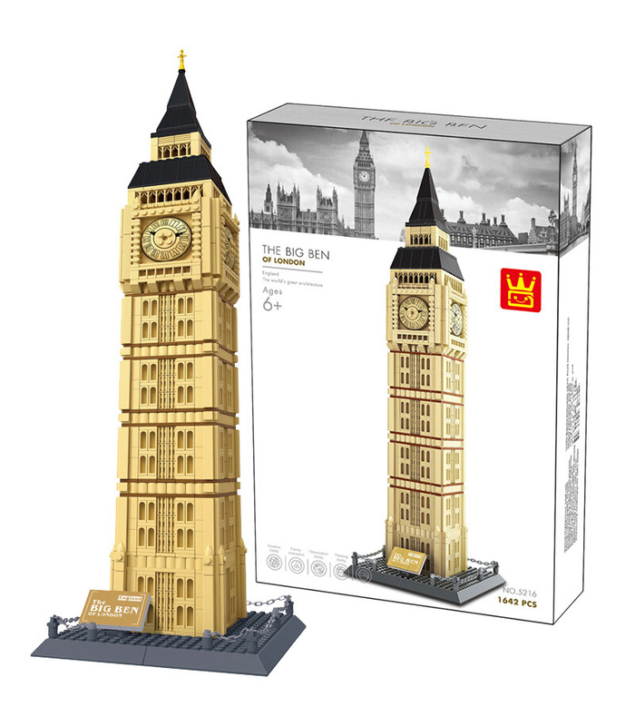 WANGE Architecture Big Ben the Great Bell 5216 Building Blocks Toy Set