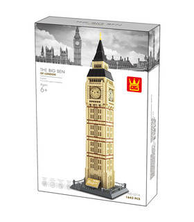 WANGE Architecture Big Ben the Great Bell 5216 Building Blocks Toy Set