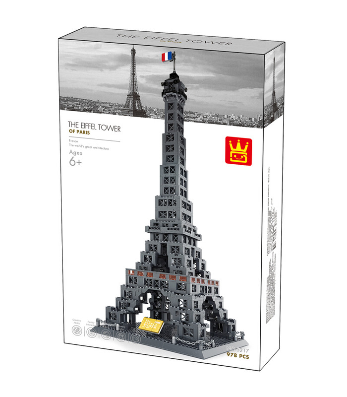 WANGE Architecture Eiffel Tower 5217 Building Blocks Toy Set