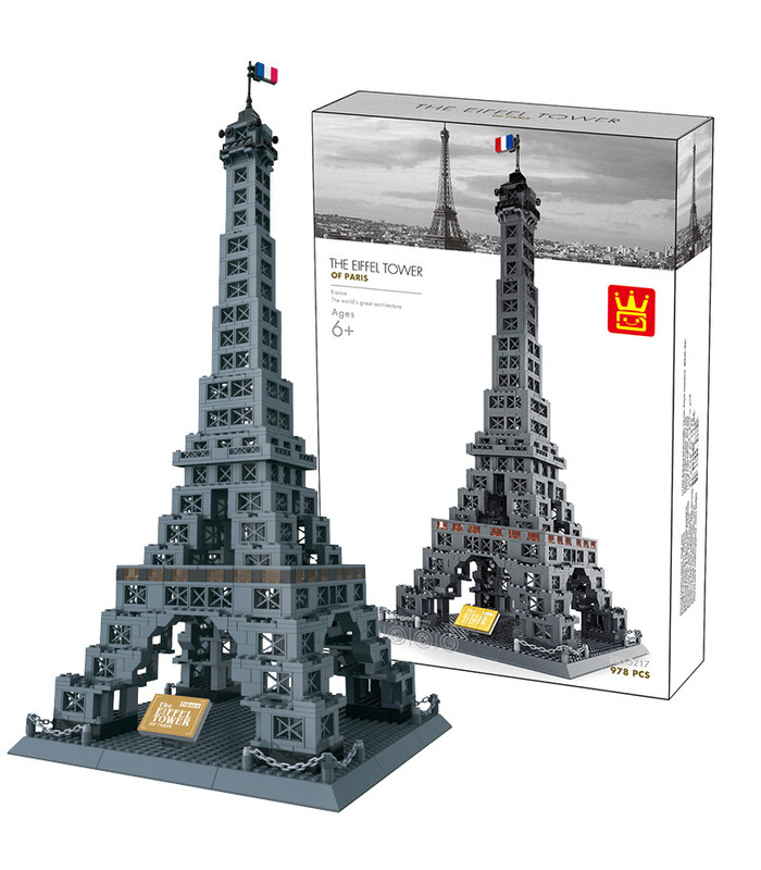 WANGE Architecture Eiffel Tower 5217 Building Blocks Toy Set