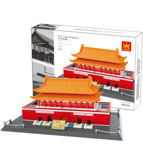 WANGE 건축 베이징 천안문 광장 5218 빌딩 블록 장난감 세트