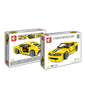 Sembo 701504 Camaro Bumblebee Blocs De Construction Jouets Jeu