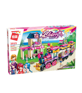 啓蒙2015年にはちょっと嬉しい列車ビルブロック玩具セット