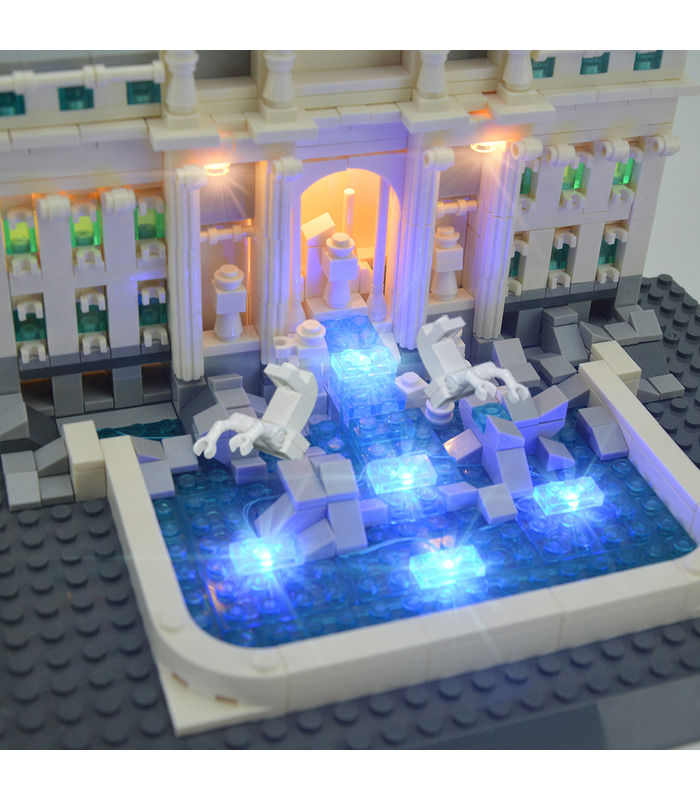 光キットトレヴィの泉、スペイン階段、LED照明の設定21020