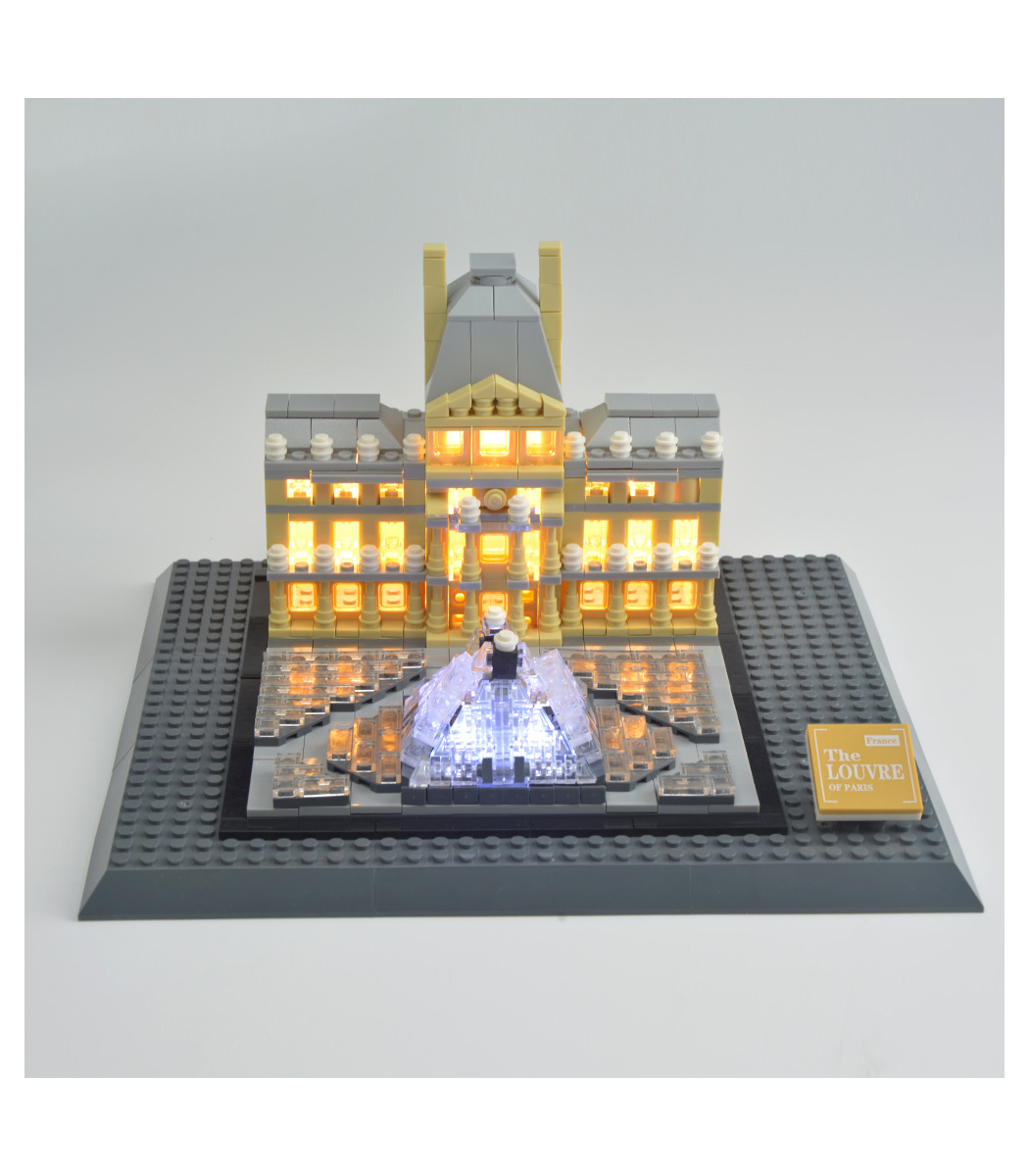 LED Light Kit ONLY For Lego 21024 Louvre Architecture Lighting Bricks 