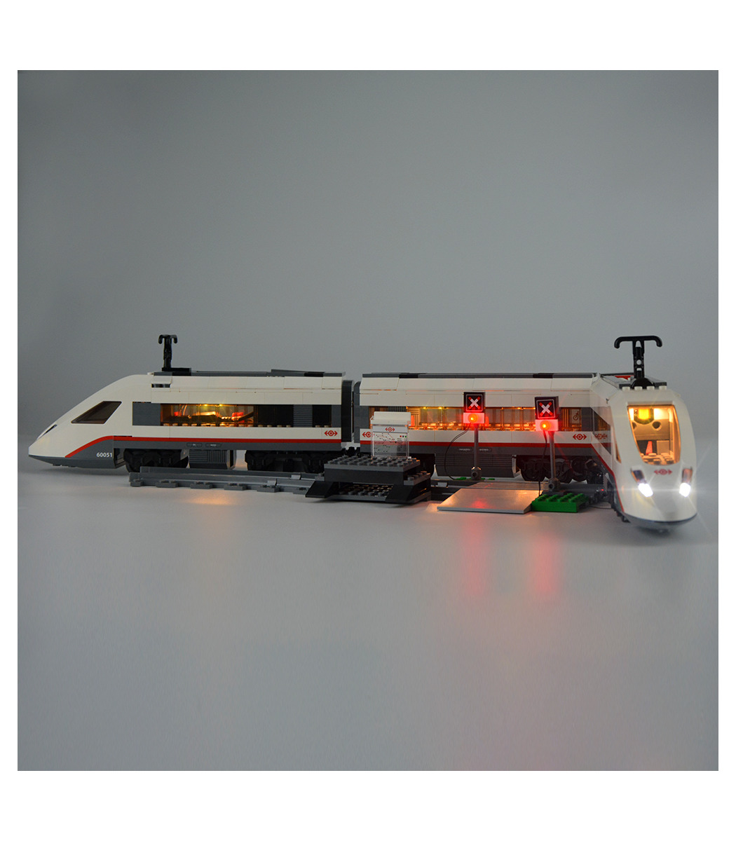 New Led Light Kit For LEGO Trains High-speed Passenger Model Lighting Set 60051 