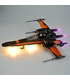 Kit de luz De Star Wars de Poe X-Wing Fighter Set de Iluminación LED 75102