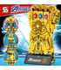 Custom Golden Infinity Gauntlet Building Blocks Toy Set 1029 Pieces