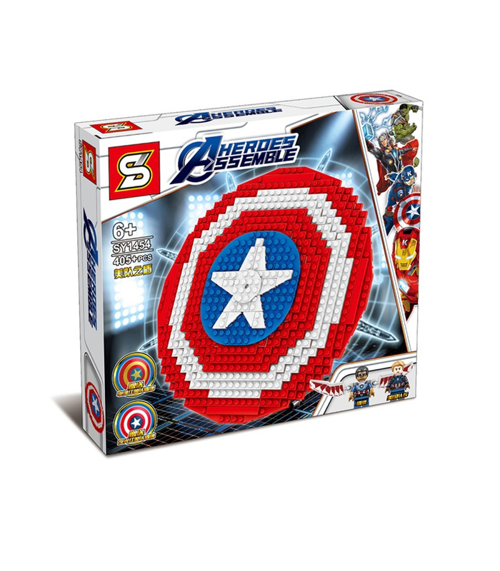 Benutzerdefinierte Captain America Shield Bausteine Spielzeug Set 405 Stück