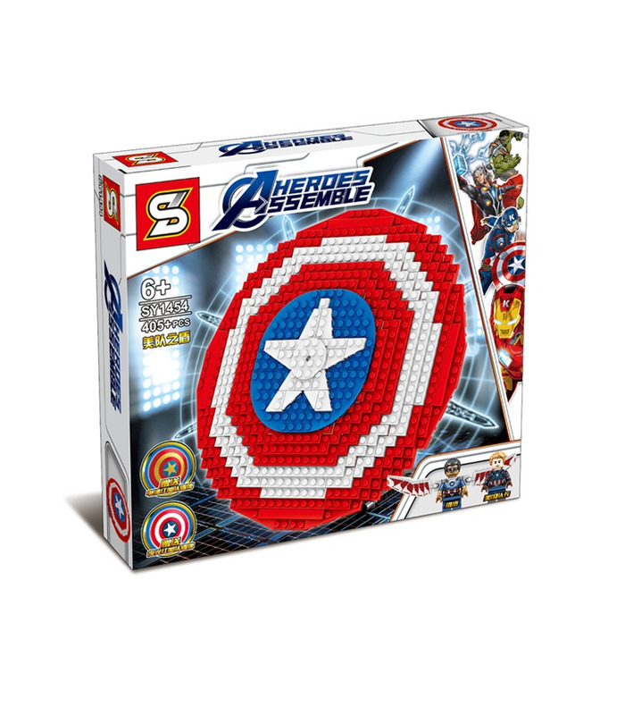 Personnalisé Captain America Bouclier Blocs De Construction Jouets Jeu 405 Pièces