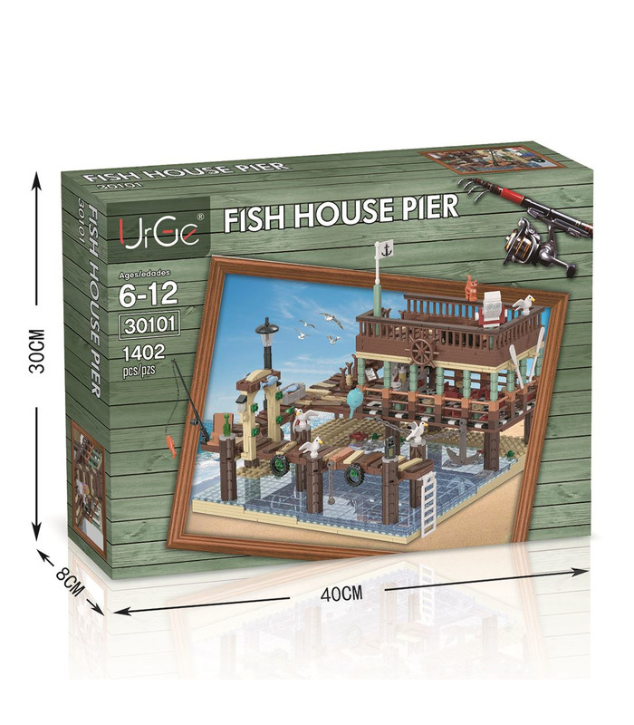 Customer Fish House Pier For Old Fishing Store 1402 Pieces